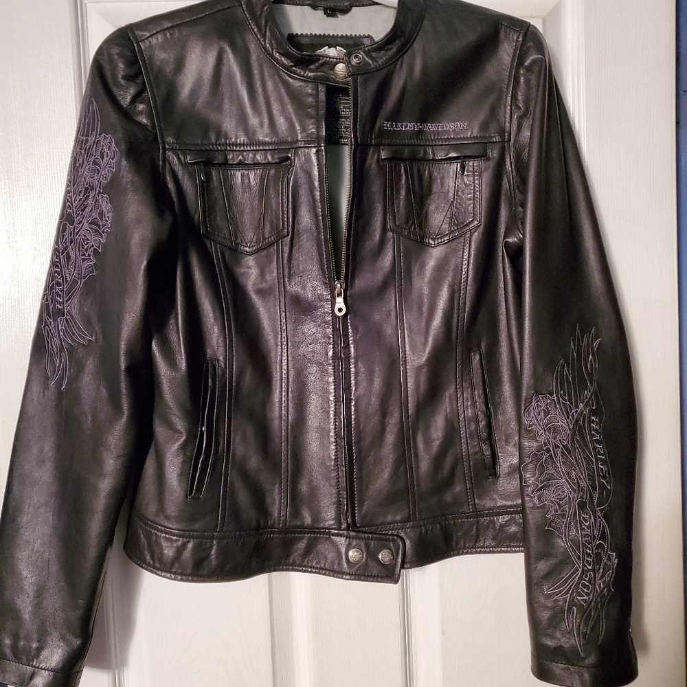 Womens Leather Harley Davidson jacket